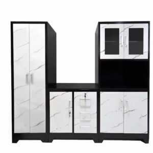 Home Design Furniture Cheap Steel Cabinet Metal Kitchen Pantry Cupboard